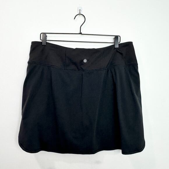 Athleta Fairway High Rise Golf 16 Skort Black Tennis Athletic Athleisure size XL - Picture 2 of 6